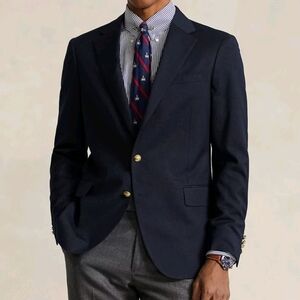 Chaps Wool Navy Sport Coat Blazer Jacket